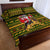 Awesome German Shepherd Dog Santa Claus Christmas Quilt Bed Set Xmas Holiday Patterns - Wonder Print Shop