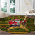 Awesome German Shepherd Dog Santa Claus Christmas Round Carpet Xmas Holiday Patterns - Wonder Print Shop