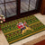 Awesome German Shepherd Dog Santa Claus Christmas Rubber Doormat Xmas Holiday Patterns - Wonder Print Shop