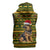 Awesome German Shepherd Dog Santa Claus Christmas Sleeveless Zip Hoodie Xmas Holiday Patterns - Wonder Print Shop