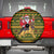 Awesome German Shepherd Dog Santa Claus Christmas Spare Tire Cover Xmas Holiday Patterns - Wonder Print Shop