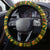 Awesome German Shepherd Dog Santa Claus Christmas Steering Wheel Cover Xmas Holiday Patterns - Wonder Print Shop