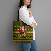 Awesome German Shepherd Dog Santa Claus Christmas Tote Bag Xmas Holiday Patterns - Wonder Print Shop