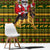 Awesome German Shepherd Dog Santa Claus Christmas Window Curtain Xmas Holiday Patterns - Wonder Print Shop
