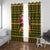 Awesome German Shepherd Dog Santa Claus Christmas Window Curtain Xmas Holiday Patterns - Wonder Print Shop