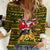 Awesome German Shepherd Dog Santa Claus Christmas Women Casual Shirt Xmas Holiday Patterns - Wonder Print Shop