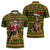 Awesome German Shepherd Dog Santa Claus Christmas Zipper Polo Shirt Xmas Holiday Patterns - Wonder Print Shop