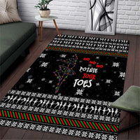Ballet Pointe Christmas Design Area Rug Xmas Holiday Patterns - Wonder Print Shop