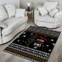 Ballet Pointe Christmas Design Area Rug Xmas Holiday Patterns - Wonder Print Shop