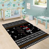 Ballet Pointe Christmas Design Area Rug Xmas Holiday Patterns - Wonder Print Shop