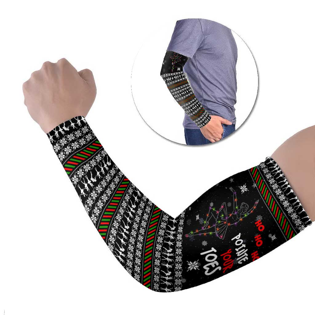 Ballet Pointe Christmas Design Arm Sleeves Xmas Holiday Patterns - Wonder Print Shop
