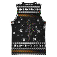 Ballet Pointe Christmas Design Basketball Jersey Xmas Holiday Patterns - Wonder Print Shop