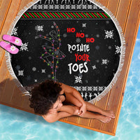 Ballet Pointe Christmas Design Beach Blanket Xmas Holiday Patterns - Wonder Print Shop