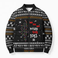 Ballet Pointe Christmas Design Bomber Puffer Jacket Xmas Holiday Patterns - Wonder Print Shop