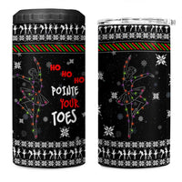 Ballet Pointe Christmas Design 4 in 1 Can Cooler Tumbler Xmas Holiday Patterns - Wonder Print Shop