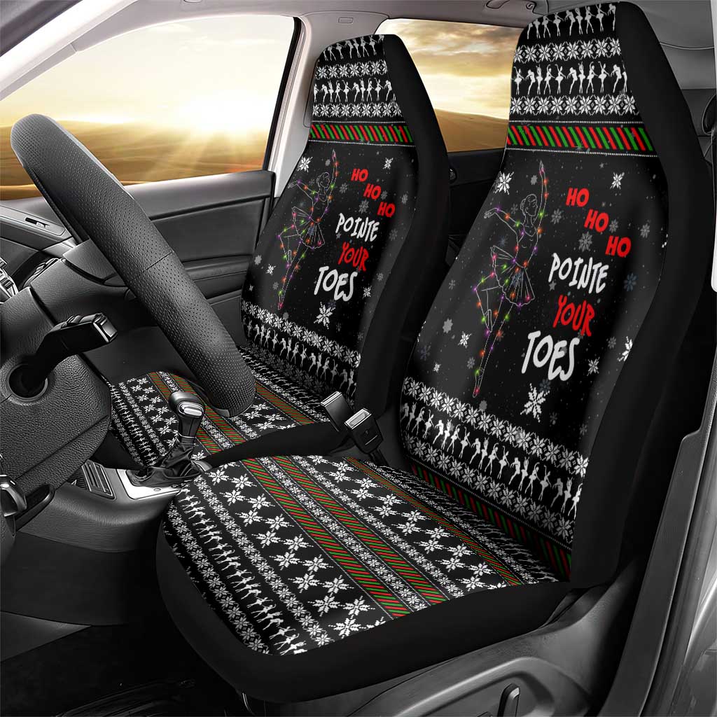Ballet Pointe Christmas Design Car Seat Cover Xmas Holiday Patterns - Wonder Print Shop