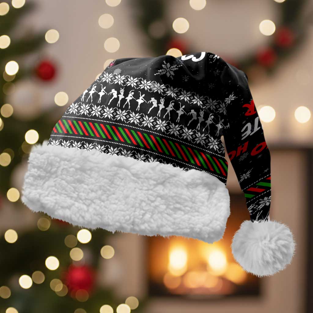 Ballet Pointe Christmas Design Christmas Santa Hat Xmas Holiday Patterns - Wonder Print Shop