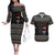 Ballet Pointe Christmas Design Couples Matching Off The Shoulder Long Sleeve Dress and Hawaiian Shirt Xmas Holiday Patterns - Wonder Print Shop