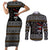 Ballet Pointe Christmas Design Couples Matching Short Sleeve Bodycon Dress and Long Sleeve Button Shirt Xmas Holiday Patterns - Wonder Print Shop