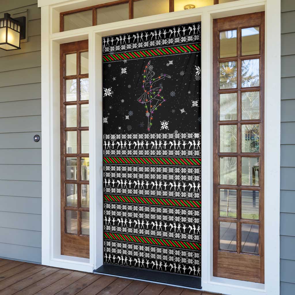 Ballet Pointe Christmas Design Door Cover Xmas Holiday Patterns - Wonder Print Shop