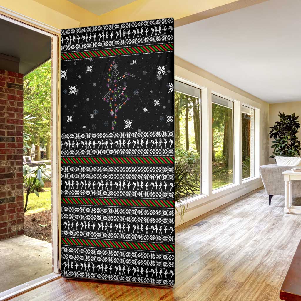 Ballet Pointe Christmas Design Door Cover Xmas Holiday Patterns - Wonder Print Shop