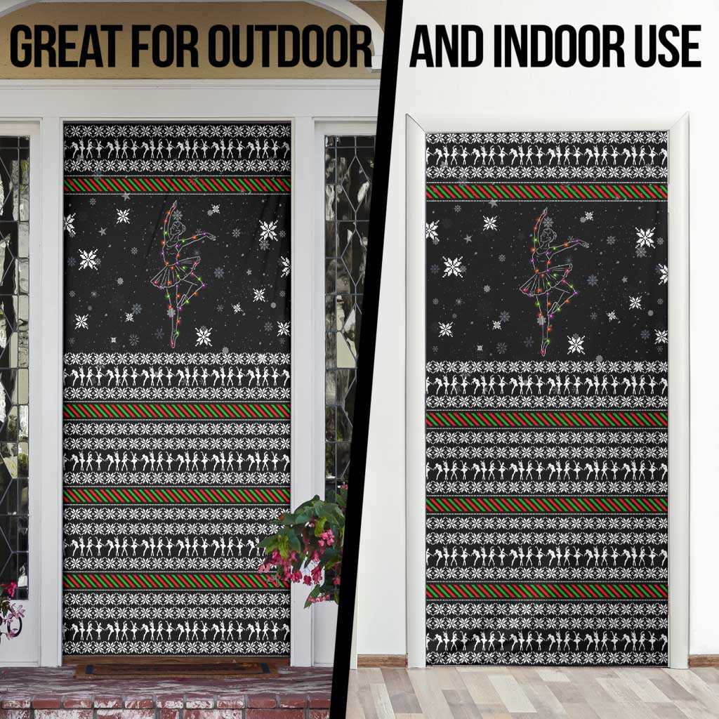 Ballet Pointe Christmas Design Door Cover Xmas Holiday Patterns - Wonder Print Shop