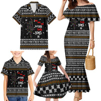 Ballet Pointe Christmas Design Family Matching Mermaid Dress and Hawaiian Shirt Xmas Holiday Patterns - Wonder Print Shop