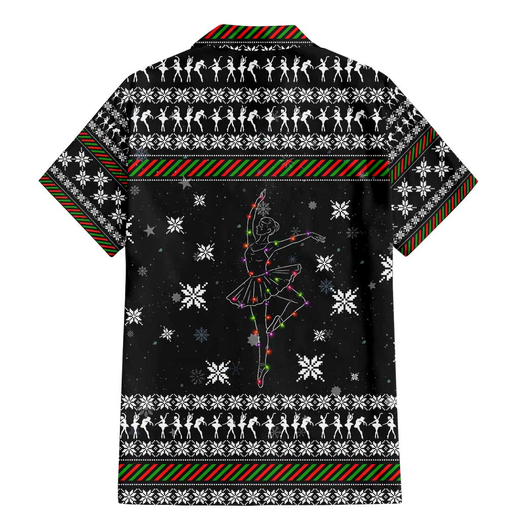 Ballet Pointe Christmas Design Family Matching Mermaid Dress and Hawaiian Shirt Xmas Holiday Patterns - Wonder Print Shop