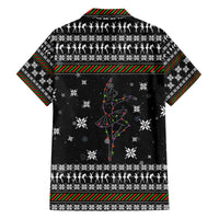 Ballet Pointe Christmas Design Family Matching Off The Shoulder Long Sleeve Dress and Hawaiian Shirt Xmas Holiday Patterns - Wonder Print Shop