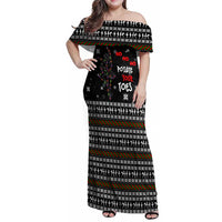 Ballet Pointe Christmas Design Family Matching Off Shoulder Maxi Dress and Hawaiian Shirt Xmas Holiday Patterns - Wonder Print Shop