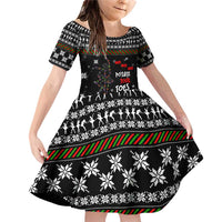 Ballet Pointe Christmas Design Family Matching Off Shoulder Short Dress and Hawaiian Shirt Xmas Holiday Patterns - Wonder Print Shop