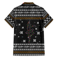 Ballet Pointe Christmas Design Family Matching Short Sleeve Bodycon Dress and Hawaiian Shirt Xmas Holiday Patterns - Wonder Print Shop