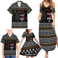 Ballet Pointe Christmas Design Family Matching Summer Maxi Dress and Hawaiian Shirt Xmas Holiday Patterns - Wonder Print Shop
