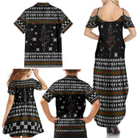 Ballet Pointe Christmas Design Family Matching Summer Maxi Dress and Hawaiian Shirt Xmas Holiday Patterns - Wonder Print Shop