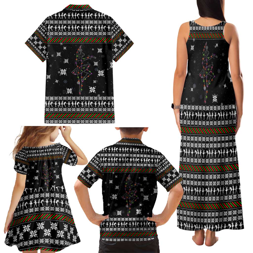 Ballet Pointe Christmas Design Family Matching Tank Maxi Dress and Hawaiian Shirt Xmas Holiday Patterns - Wonder Print Shop