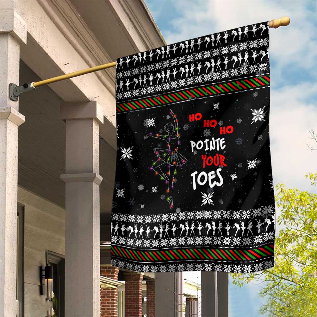 Ballet Pointe Christmas Design Garden Flag Xmas Holiday Patterns - Wonder Print Shop
