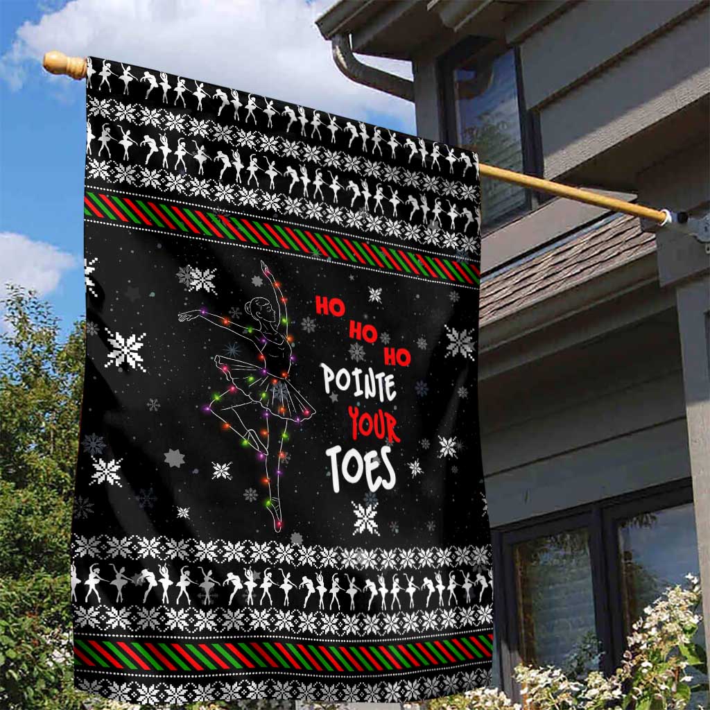 Ballet Pointe Christmas Design Garden Flag Xmas Holiday Patterns - Wonder Print Shop