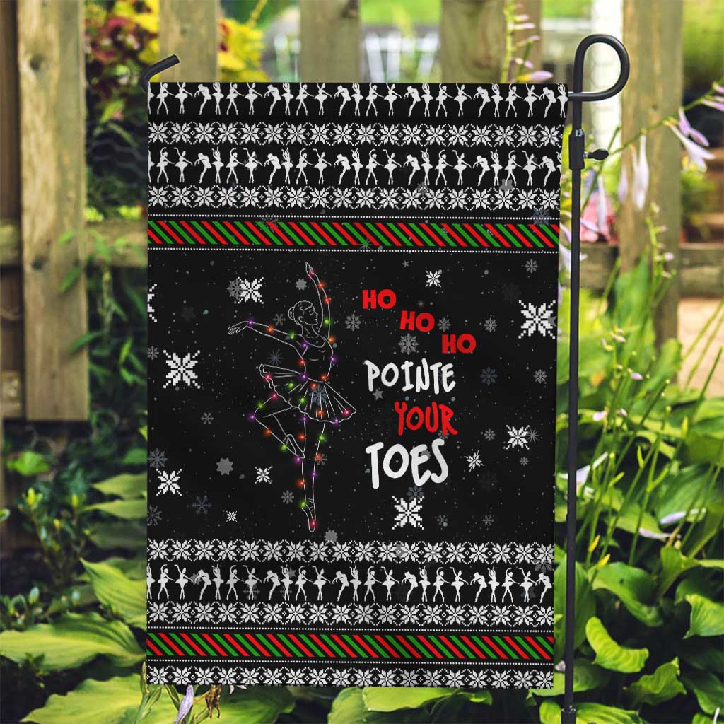 Ballet Pointe Christmas Design Garden Flag Xmas Holiday Patterns - Wonder Print Shop