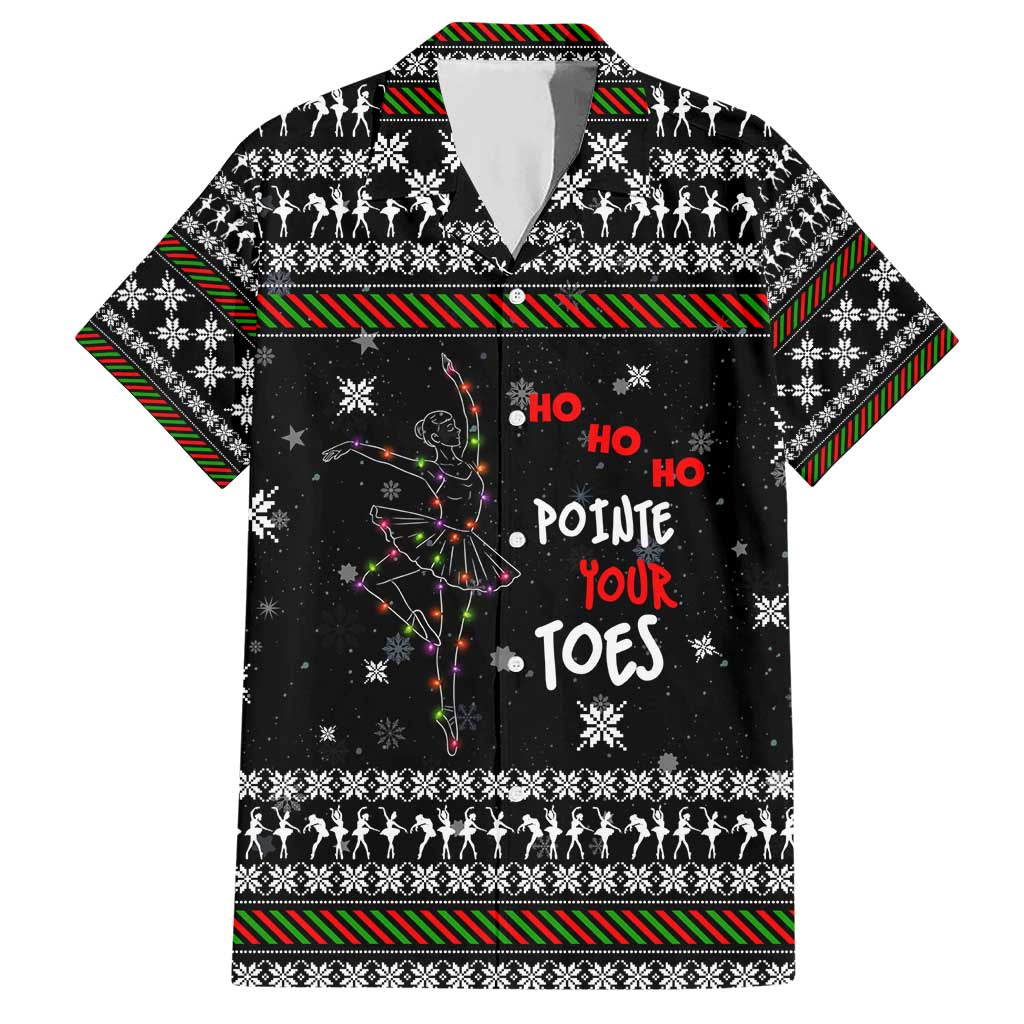 Ballet Pointe Christmas Design Hawaiian Shirt Xmas Holiday Patterns - Wonder Print Shop