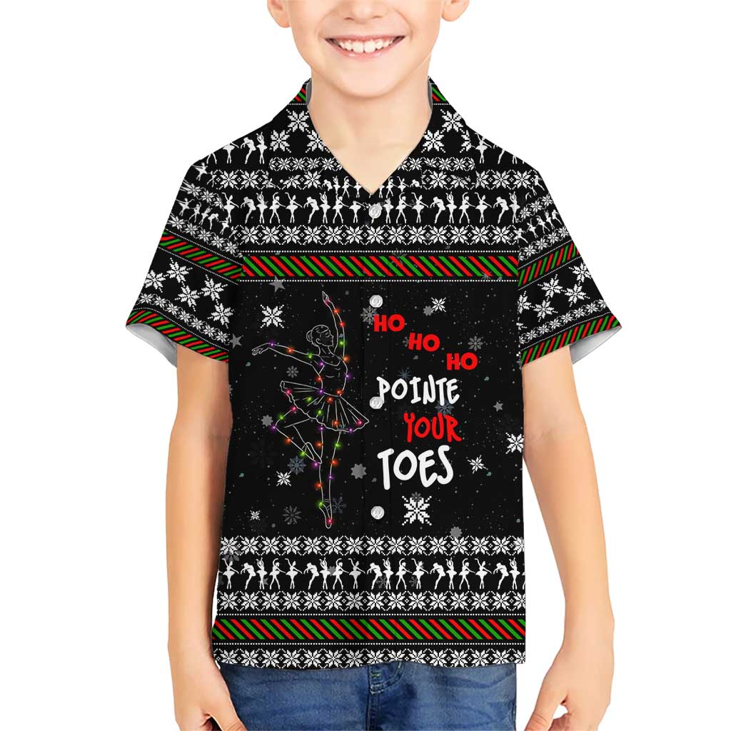 Ballet Pointe Christmas Design Hawaiian Shirt Xmas Holiday Patterns - Wonder Print Shop