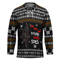 Ballet Pointe Christmas Design Hockey Jersey Xmas Holiday Patterns - Wonder Print Shop