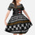 Ballet Pointe Christmas Design Kid Short Sleeve Dress Xmas Holiday Patterns - Wonder Print Shop