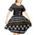 Ballet Pointe Christmas Design Kid Short Sleeve Dress Xmas Holiday Patterns - Wonder Print Shop