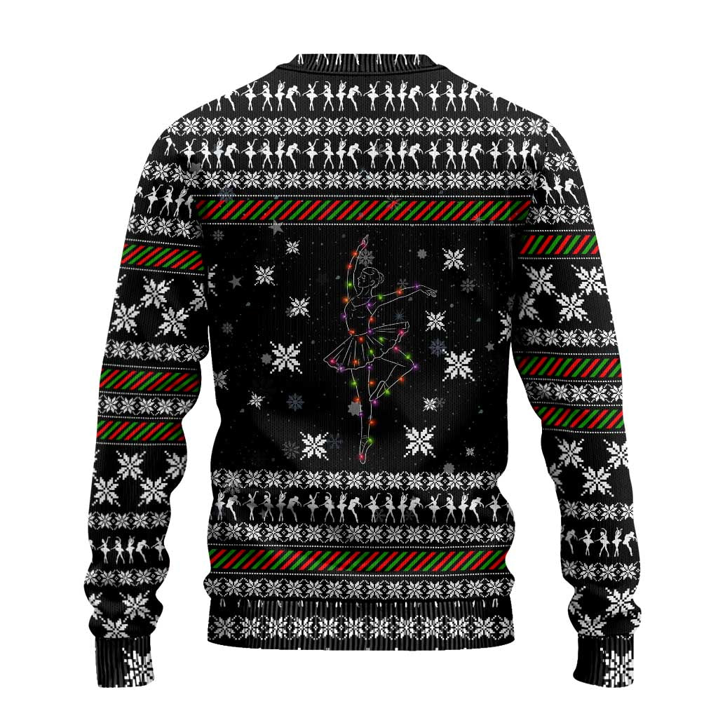 Ballet Pointe Christmas Design Ugly Christmas Sweater Xmas Holiday Patterns - Wonder Print Shop