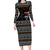 Ballet Pointe Christmas Design Long Sleeve Bodycon Dress Xmas Holiday Patterns - Wonder Print Shop