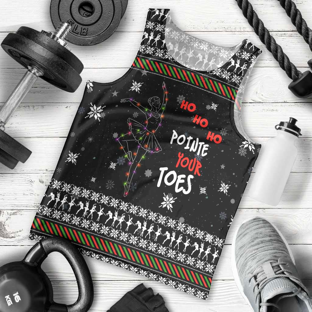 Ballet Pointe Christmas Design Men Tank Top Xmas Holiday Patterns - Wonder Print Shop