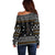 Ballet Pointe Christmas Design Off Shoulder Sweater Xmas Holiday Patterns - Wonder Print Shop