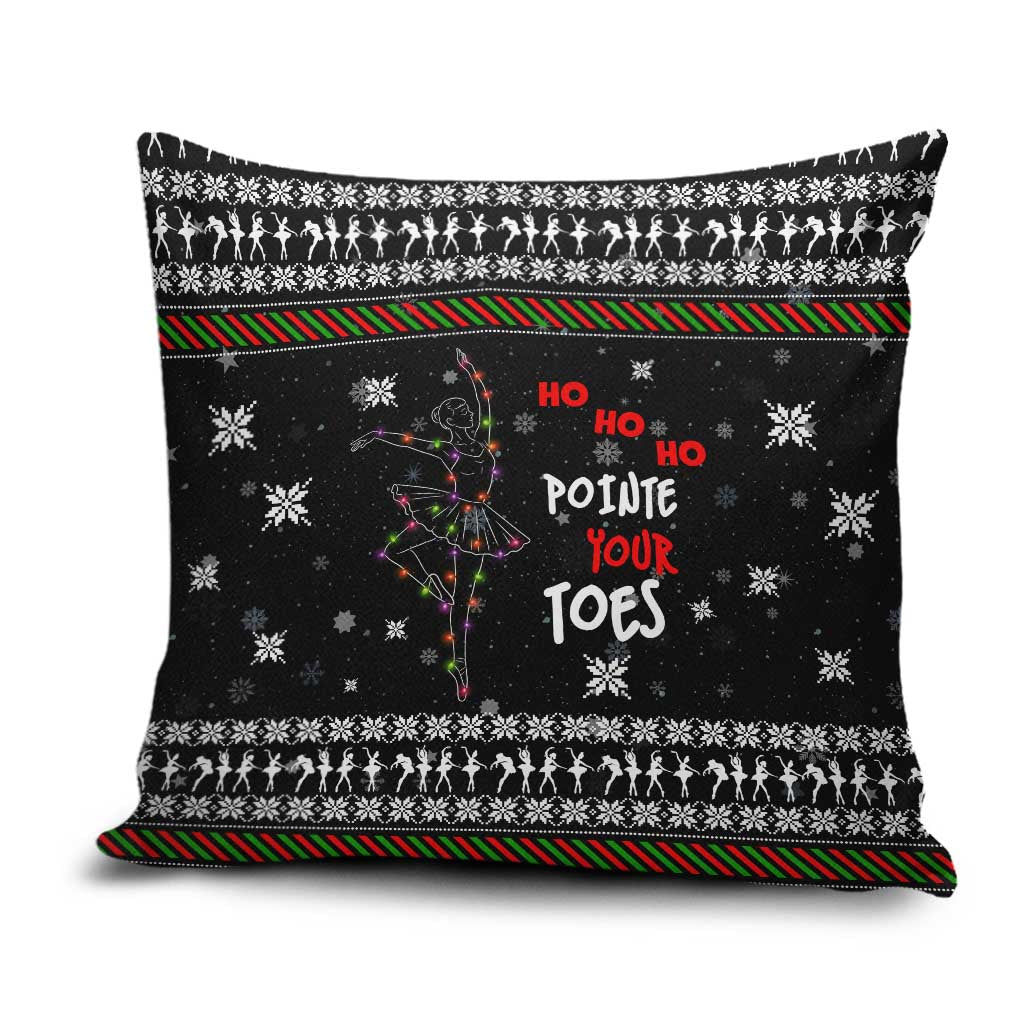 Ballet Pointe Christmas Design Pillow Cover Xmas Holiday Patterns - Wonder Print Shop