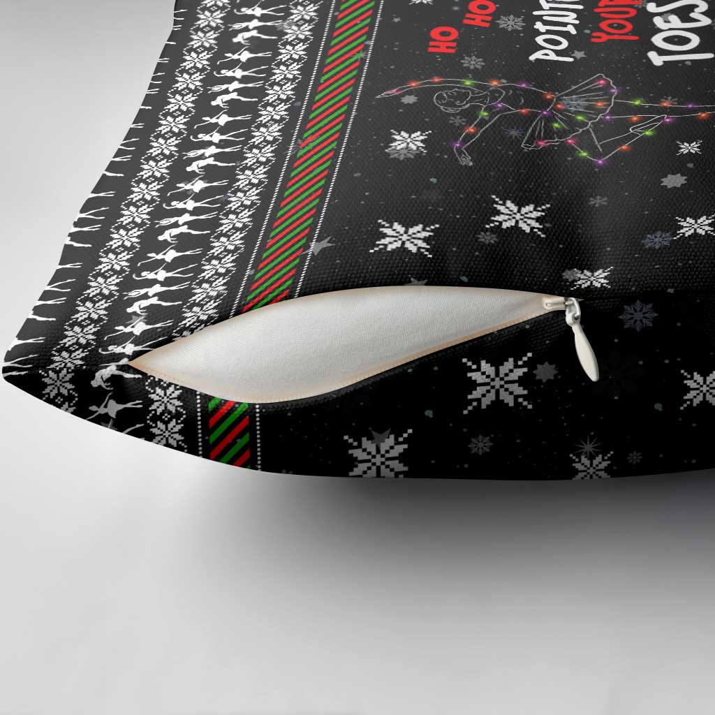 Ballet Pointe Christmas Design Pillow Cover Xmas Holiday Patterns - Wonder Print Shop