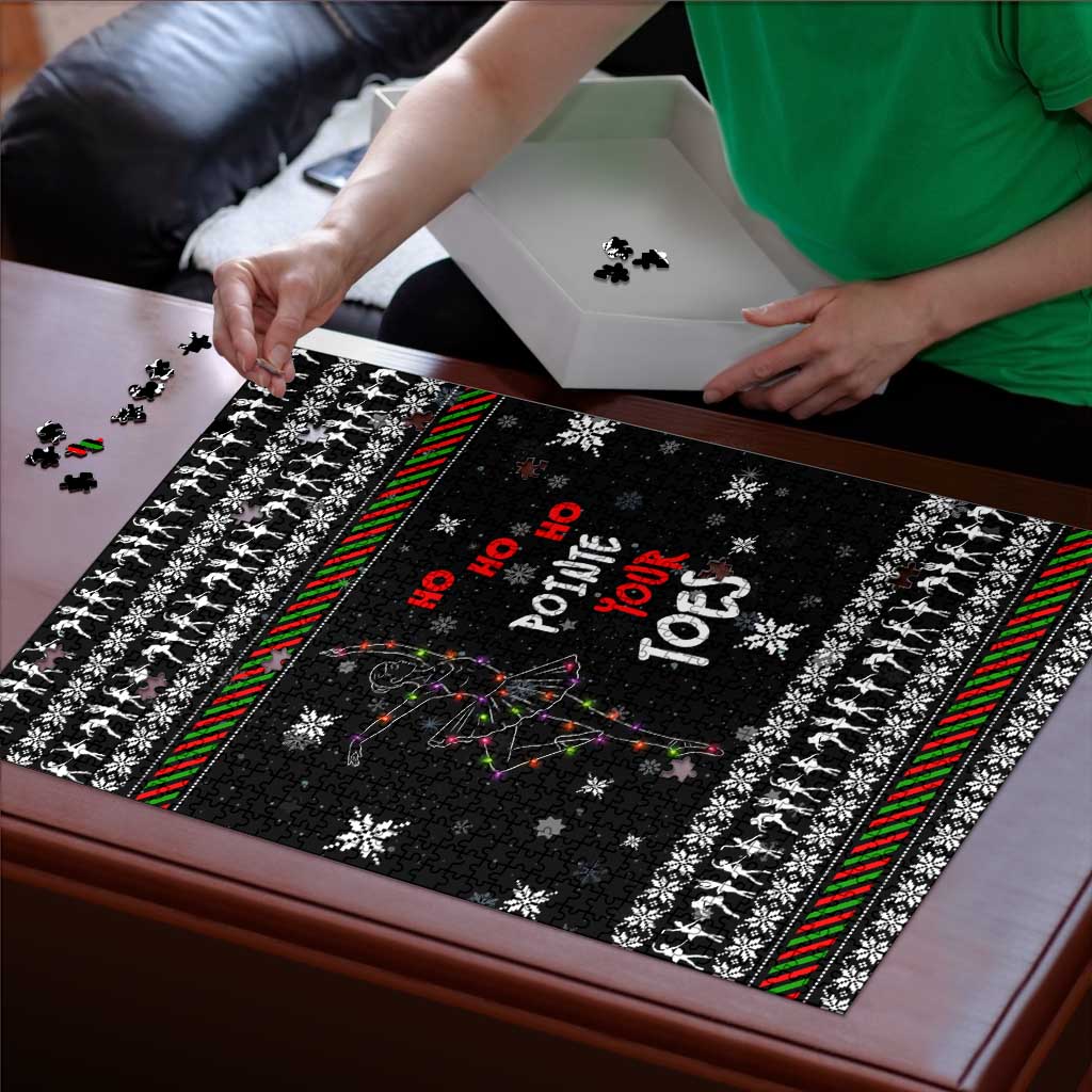 Ballet Pointe Christmas Design Puzzle Xmas Holiday Patterns - Wonder Print Shop